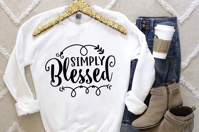 Simply Blessed SVG SVG Creativeart88 
