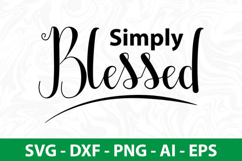 simply blessed SVG SVG nirmal108roy 