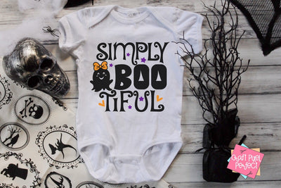 Simply Bootiful, Toddler Halloween Svg, Cute Halloween Svg, Baby Ghost Svg, Funny Toddler Svg, Halloween Svg SVG Craft Pixel Perfect 