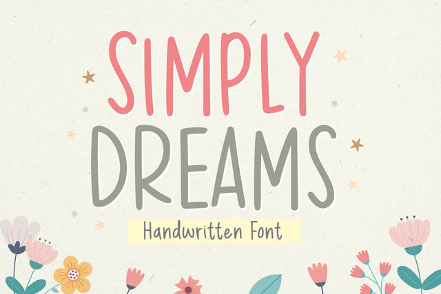 Simply Dreams Font Hayletter Creative 