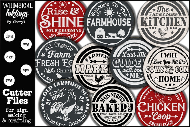 Simply Round SVG Bundle SVG Whimsical Inklings 