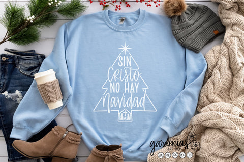 Sin Cristo no hay Navidad | Spanish Christmas SVG Gardenias Art Shop 