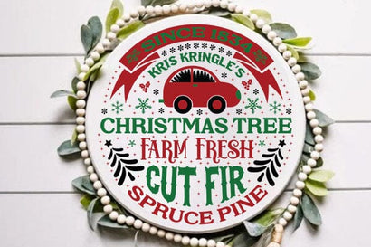 since 1834 kris kringles christmas tree farm fresh cut fir spruce pine SVG Angelina750 