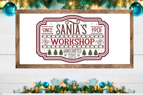 Since 1901 Santa's workshop handcrafted toys SVG SVG DESIGNISTIC 