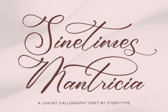 Sinetimes Mantricia - Luxury Calligraphy Font Font Storytype Studio 
