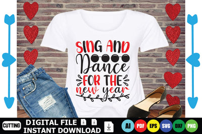 Sing And Dance For The New Year SVG Shahin alam 