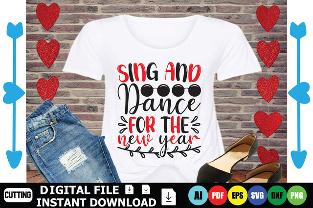 Sing And Dance For The New Year SVG Shahin alam 
