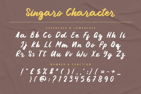 Singaro Font Wildan Type 