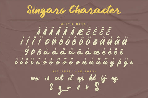 Singaro Font Wildan Type 