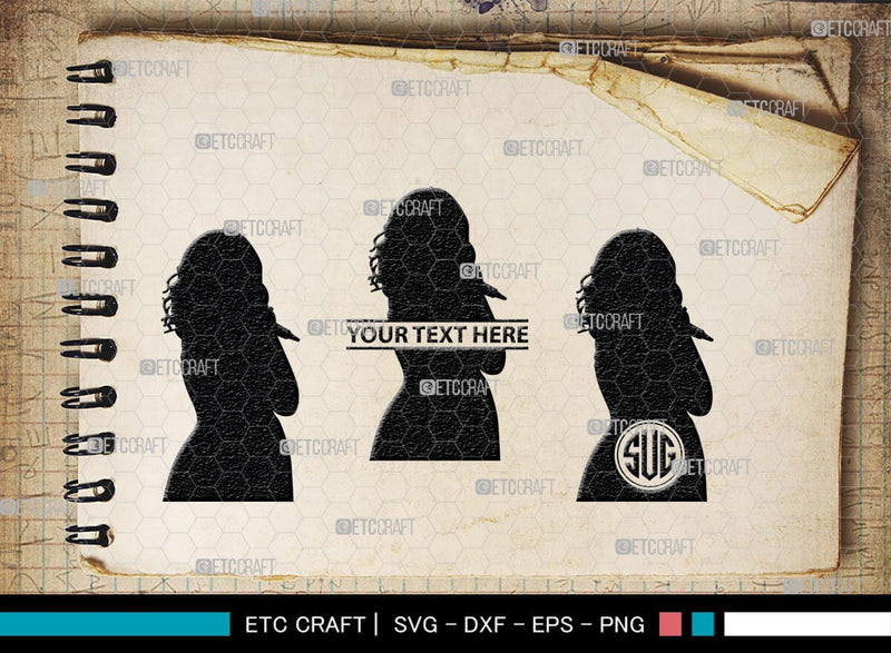 Singer Monogram, Singer Silhouette, Singer SVG, Singing People Svg ...