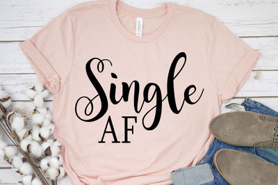 Single AF Svg, Png, Dxf | Funny Valentine's Day SVG RedFoxDesignsUS 
