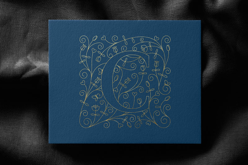 Single Line Monogram A to Z SVG For Foil Quill - So Fontsy