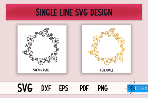 Single Line SVG Bundle | Foil Quill Designs | Outline Design SVG Fly Design 