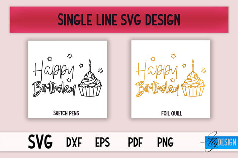 Single Line SVG Bundle | Foil Quill Designs | Outline Design SVG Fly Design 