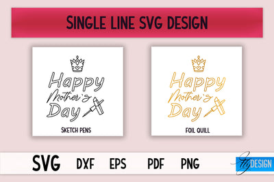 Single Line SVG | Foil Quill Sayings | Engraving Tools SVG Fly Design 