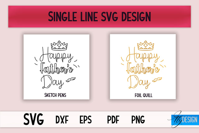 Single Line SVG | Foil Quill Sayings | Engraving Tools SVG Fly Design 