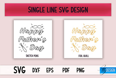 Single Line SVG | Foil Quill Sayings | Engraving Tools SVG Fly Design 
