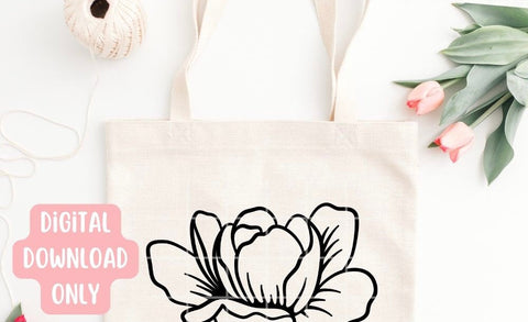 Single Rose Flower SVG Cut File SVG Apple Grove Designs 