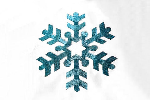 Single Simple Snowflake Embroidery Embroidery/Applique Designed by Geeks 