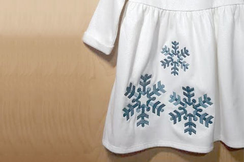 Single Simple Snowflake Embroidery Embroidery/Applique Designed by Geeks 