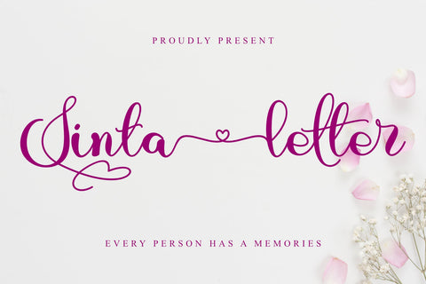 Sinta Letter Font Andrey Design 