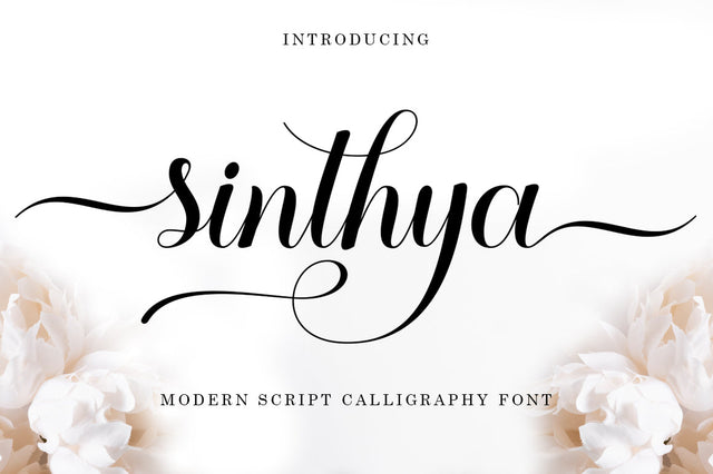 Sinthya Script Font Black Studio 