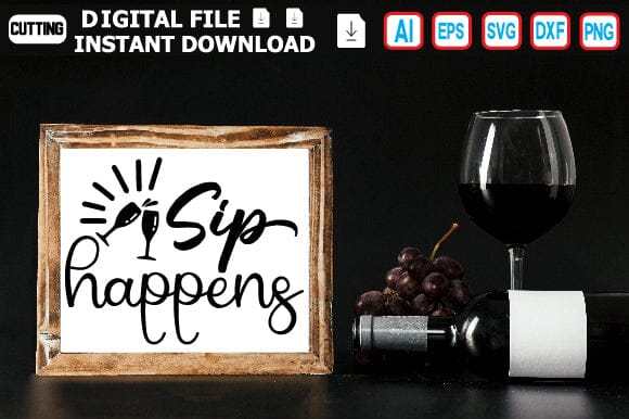 Sip Happens SVG Craftlabsvg24 