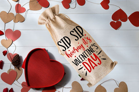 Sip sip hooray it's valentine's day SVG SVG Regulrcrative 