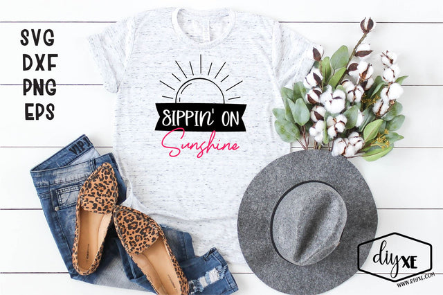 Sippin' On Sunshine SVG DIYxe Designs 