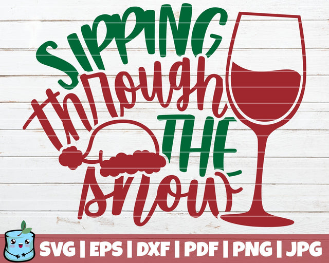 Sipping Through The Snow SVG MintyMarshmallows 