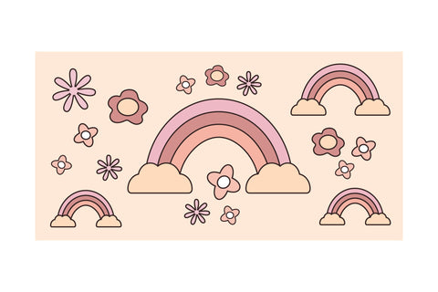 Sippy Cup Rainbow. Sippy Cup Sublimation. Kids Cup SVG Olga Terlyanskaya 