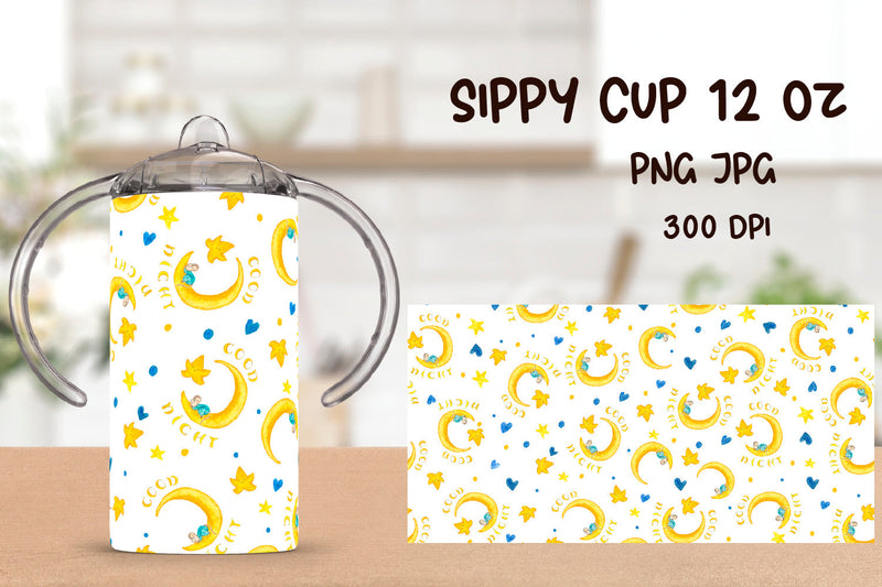 Sippy Cup Sublimation. 12 oz Sippy Kids Tumbler Wrap. Sublimation Samaha Design 