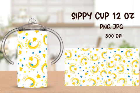 Sippy Cup Sublimation. 12 oz Sippy Kids Tumbler Wrap. Sublimation Samaha Design 