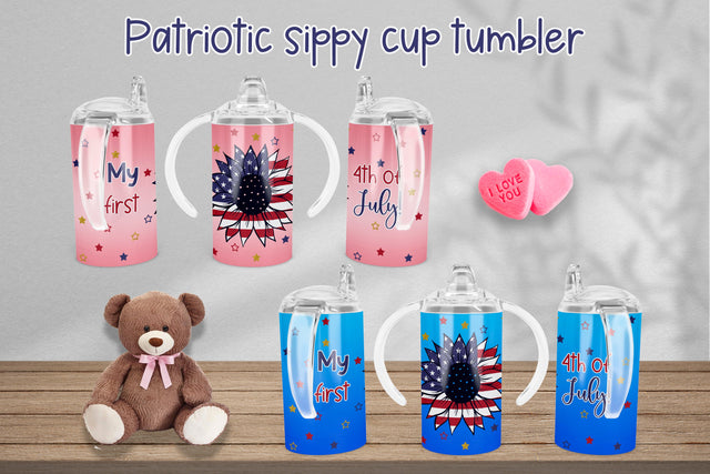 Sippy cup sublimation | My first 4th of July Sublimation Svetana Studio 