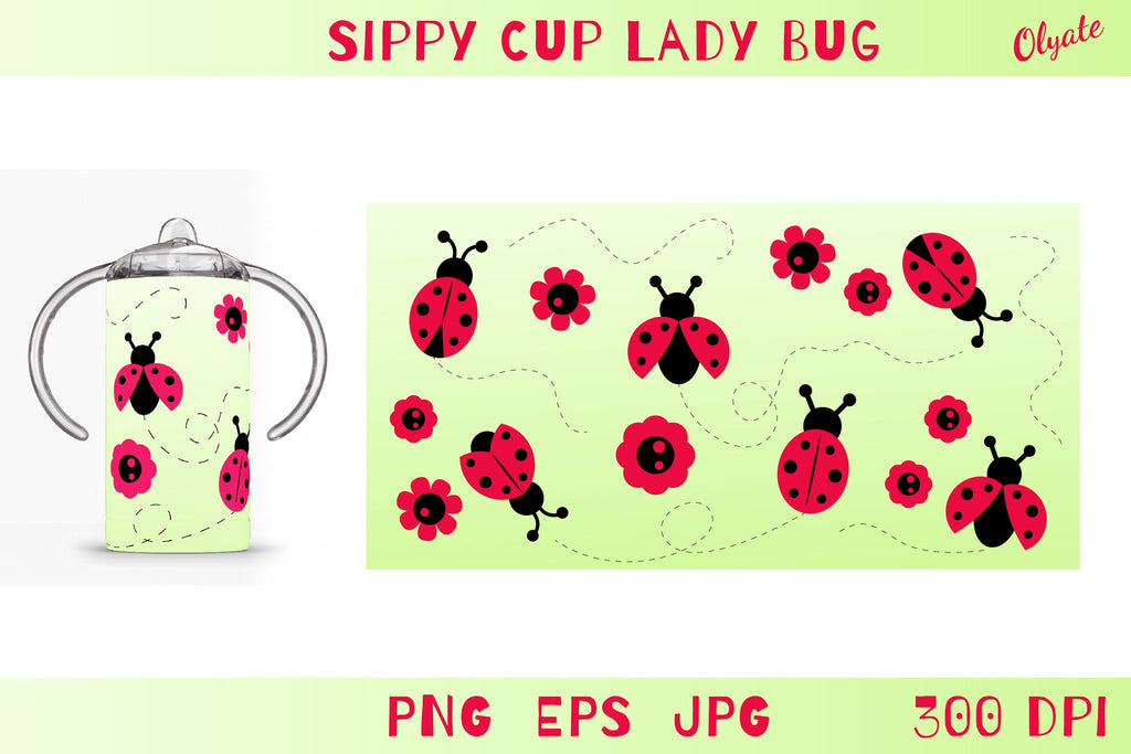 Lady bug PNG. Mug Wrap Sublimation. Ladybug Sublimation By Olyate