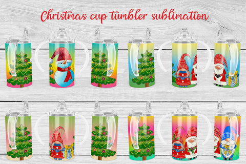 Sippy tumbler sublimation | Christmas gnome tumbler Sublimation Svetana Studio 