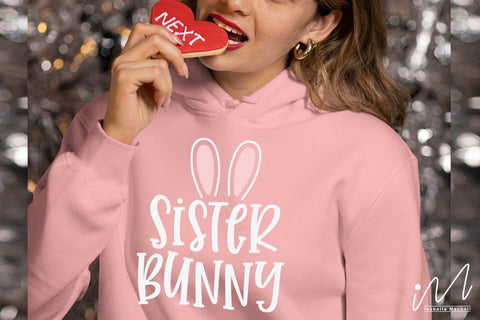 Sister bunny svg, Easter sister svg SVG Isabella Machell 