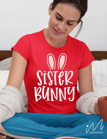 Sister bunny svg, Easter sister svg SVG Isabella Machell 
