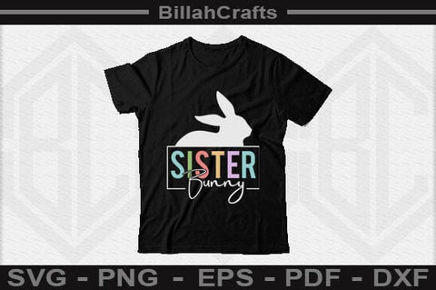 Sister Bunny SVG File SVG BillahCrafts 