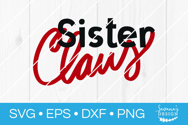 Sister Claus SVG SavanasDesign 