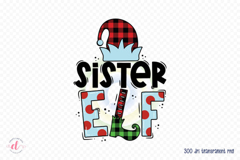 Sister Elf PNG, Christmas PNG Sublimation Sublimation CraftLabSVG 