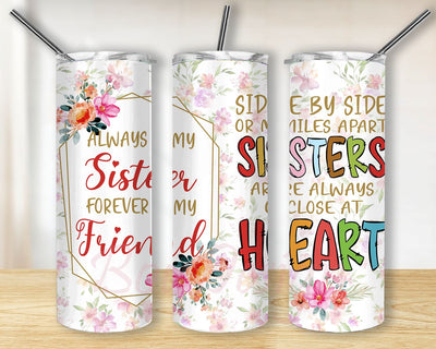 Sister Gifts Sister Tumbler 20oz with Lid Birthday Gifts for Sister, Friend 20oz Tumbler Wrap, Sister Tumbler, Sister Tumbler, For Sister Tumbler Sublimation BouDesign 