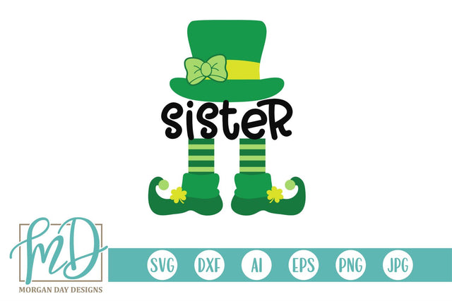 Sister Leprechaun SVG Morgan Day Designs 