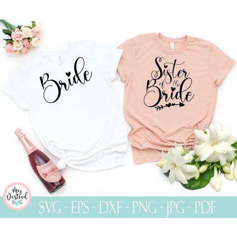 Sister of bride svg, Sister of bride gift, Sister of bride robe, Sister of bride shirt, Sister of bride wedding, , Cricut, Dxf,Pdf,Png,Ai SVG MyDesiredSVG 