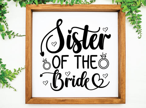 sister of the bride SVG SVG buydesign 