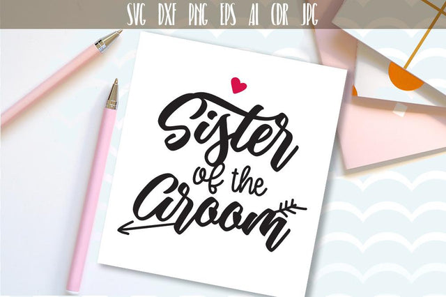 Sister of the Groom SVG SVG VectorSVGdesign 