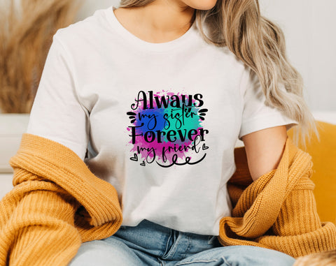 Sister Sublimation Designs Bundle, 6 Sister Quotes PNG Files, Best Sister Ever PNG, Sisters By Birth Friends By Choice PNG Sublimation HappyDesignStudio 