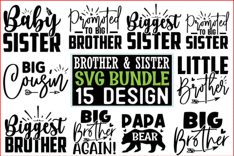 Sister SVG Design Bundle SVG CraftingStudio 