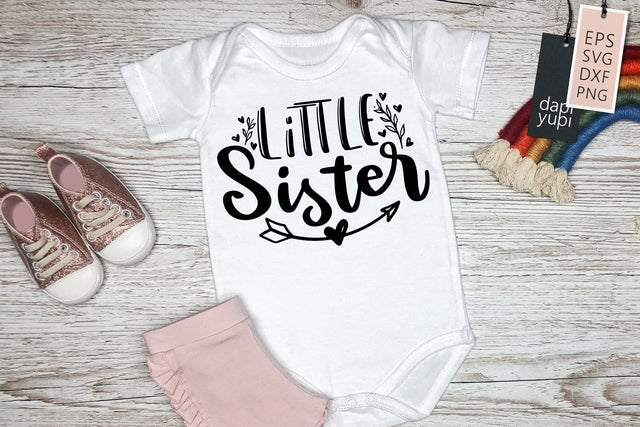 Sister SVG Little Sister Quotes SVG dapiyupi store 