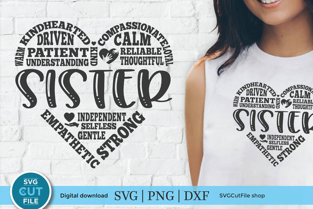 Sister svg subway art SVG SVG Cut File 